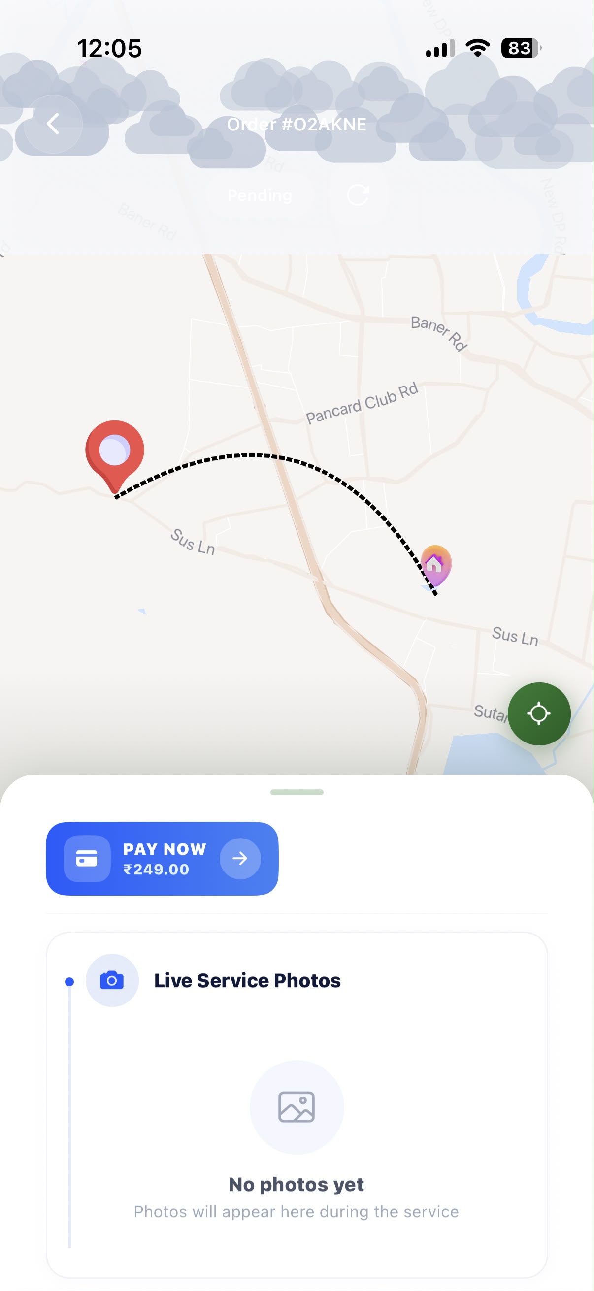 ServiceGo App Screen 2