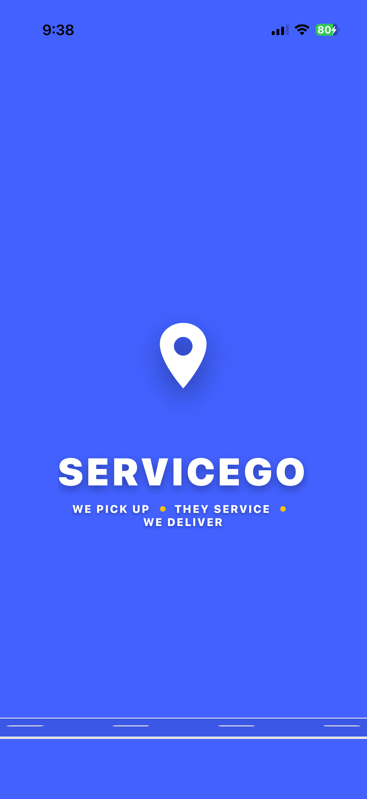 ServiceGo Screen 1
